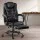 Artiss 2-Point Massage Office Chair, Black PU Leather Recliner with Adjustable Footrest, 360° Swivel, Up to 150° Recline