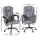Artiss Executive Office Chair 4-Point Massage Recliner Ergonomic PU Leather, Adjustable Height, 135° Recline, Grey