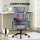 Artiss Executive Office Chair 4-Point Massage Recliner Ergonomic PU Leather, Adjustable Height, 135° Recline, Grey