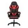 Artiss 6-Point Massage Gaming Office Chair - PU Leather, LED Lights, Recline, Footrest, 360° Swivel, Red, 150kg Capacity