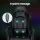 Artiss 6-Point Massage Gaming Office Chair, Black PU Leather, LED Lights, Retractable Footrest, Ergonomic Design