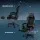 Artiss 6-Point Massage Gaming Office Chair, Black PU Leather, LED Lights, Retractable Footrest, Ergonomic Design