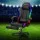 Artiss 6-Point Massage Gaming Office Chair, Black PU Leather, LED Lights, Retractable Footrest, Ergonomic Design