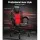 Artiss Khir 2-Point Massage Gaming Office Chair, PU Leather, Adjustable Recline, Red - High-Back Comfort & Mobility
