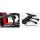 Artiss Khir 2-Point Massage Gaming Office Chair, PU Leather, Adjustable Recline, Red - High-Back Comfort & Mobility