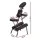Zenses Portable Massage Chair Folding Beauty Bed 11kg 150kg Capacity Adjustable PU Leather Black
