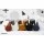 ArtissIn Bar Stools Set, Polypropylene, 36x32x45cm, Black Charcoal - Modern Versatile Indoor/Outdoor Seating