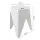 ArtissIn Bar Stools, Polypropylene, 36x32x45cm, White, Stylish Stackable Seating for Indoor & Outdoor Use, Set of 2