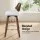 Artiss Wooden Swivel Bar Stool 60cm Seat Height White PU Rattan Backrest Plywood Legs Modern Design 360°