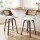 Artiss Wooden Swivel Bar Stools Set of 2 60cm Seat Height White PU Rattan Backrest Plywood Legs 2 Pack