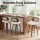 Artiss Set of 3 Wooden Swivel Bar Stools 60cm Seat Height White PU Rattan Backrest Plywood Legs Chrome Footrest