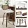 Artiss Set of 3 Wooden Swivel Bar Stools 60cm Seat Height White PU Rattan Backrest Plywood Legs Chrome Footrest