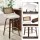 Artiss Wooden Swivel Bar Stools Set of 4 60cm Seat Height White PU Rattan Plywood Legs Chrome Footrest
