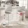 Artiss 2 Piece Bar Stools 64-85cm Adjustable Swivel Gas Lift Curved Backrest Faux Linen White