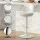 Artiss Set of 4 Bar Stools 64-85cm Adjustable Swivel Gas Lift White and Grey