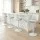 Artiss Set of 4 Bar Stools 64-85cm Adjustable Swivel Gas Lift White and Grey