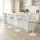 Artiss Set of 4 Bar Stools 64-85cm Adjustable Swivel Gas Lift White and Grey