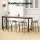 Artiss Set of 4 Bar Stools 75cm Brown PU Leather Seat, Metal Frame, Footrest, Anti-Slip, Kitchen Dining Chairs