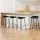 Artiss 4x Black Bar Stools, 67cm Height, Sleek Metal Frame, PP Plastic Seat, Minimalist Design, Anti-Slip Feet