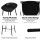 Artiss 4x Black Bar Stools, 67cm Height, Sleek Metal Frame, PP Plastic Seat, Minimalist Design, Anti-Slip Feet