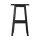 Artiss Baden Bar Stools Set of 2 – Black Beech Wood, 66.5cm High, Sturdy A-Frame, Split-Level Footrest, Anti-Slip
