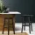Artiss Baden Bar Stools Set of 2 – Black Beech Wood, 66.5cm High, Sturdy A-Frame, Split-Level Footrest, Anti-Slip