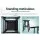 Artiss Baden Bar Stools Set of 4 - Black, Beech Wood, 66.5cm, Sturdy Saddle Seat, Anti-Slip, Ideal for Kitchen Counters