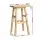 Artiss Wooden Bar Stools - Beech Wood, 66.5cm, Natural, Set of 2 - Sturdy with Anti-Slip Protection, Easy Assembly
