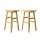 Artiss Wooden Bar Stools - Beech Wood, 66.5cm, Natural, Set of 2 - Sturdy with Anti-Slip Protection, Easy Assembly