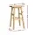 Artiss 4x Baden Bar Stools - Beech Wood, 66.5cm, Natural, Sturdy Design, Anti-Slip, 130kg Capacity, 1