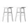 Artiss Baden Bar Stools Set of 2 – White Beech Wood, 66.5cm, Sturdy Kitchen Counter Chairs with Split-Level Footrest