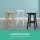 Artiss Baden Bar Stools Set of 2 – White Beech Wood, 66.5cm, Sturdy Kitchen Counter Chairs with Split-Level Footrest