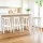 Artiss Baden White Wooden Bar Stools, Set of 4 - Beech Wood, 66.5cm Height, Sturdy Design with Anti-Slip Protection