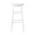 Artiss 2x White Wooden Bar Stools - Solid Beech Wood, 61cm Height, Anti-Slip Feet, Set of 2, Sturdy Round Chairs