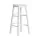 Artiss 2x White Wooden Bar Stools - Solid Beech Wood, 61cm Height, Anti-Slip Feet, Set of 2, Sturdy Round Chairs