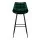 Artiss Bar Stools, Velvet Fabric, 105cm Height, Rich Green, Metal Frame, 2 Pack, Stylish & Comfortable Seating
