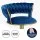 Artiss Vivien Bar Stools: Navy Velvet, Woven Backrest, Adjustable Height, 360° Swivel, Luxurious Design