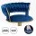 Artiss Vivien Bar Stools Set of 3 Velvet Upholstery Adjustable Height 150kg Navy Kitchen Counter Chairs