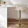 Artiss Vivien Bar Stools - Elegant Velvet, Woven Backrest, Adjustable Height, 360° Swivel, Ivory Finish