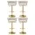 Artiss Vivien 4x Bar Stools Gas Lift Velvet Ivory, Hand-Woven Backrest, Swivel, Adjustable Height, 61-81cm