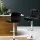 Artiss 2x Black Leather Bar Stools w/ Armrest, Gas Lift, 360° Swivel, Chequeered Backrest, 68-81cm Adjustable Height