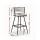 Artiss 2x Vivien Bar Stools - Woven Velvet, Metal, Ivory, 75cm, Ergonomic Design, Cushioned Back, 120kg Capacity