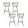 Artiss Vivien 4x Bar Stools - Elegant Ivory Velvet & Metal, 75cm Seat Height, Ergonomic Design with Cushioned Back