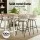 Artiss Vivien 4x Bar Stools - Elegant Ivory Velvet & Metal, 75cm Seat Height, Ergonomic Design with Cushioned Back