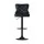 Artiss Velvet Adjustable Bar Stool 63-83.5cm Height, Nailhead Trim, Steel Frame, Padded Seat, Black, Kitchen Counter