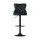 Artiss 2x Velvet Bar Stools Adjustable Height 63-83.5cm, Nailhead Trim, Metal Frame, Padded Seat, Black
