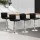 Artiss 4x Black Bar Stools - PU Leather, Gas Lift, 360° Swivel, Chrome Finish, Adjustable Height, High Backrest