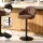 Artiss 4x Bar Stools - Shell Leather, Swivel, Gas Lift, Adjustable Height (87-108cm), Ergonomic Design, Brown