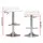 Artiss Wade 4x Bar Stools - White Faux Leather, Adjustable Height, 360° Swivel, Modern Design, Easy Assembly