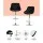 Artiss 4 Piece Bar Stool Set Black PU Leather Padded Gas Lift 150kg Swivel Chrome Base